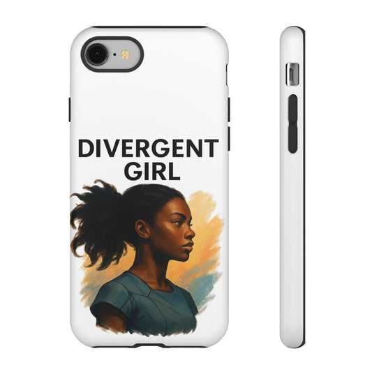 Divergent Girl Phone Case, Tough Phone Cover, Unique Gift for Book Lovers, Protective Smartphone Case, Trendy Cell Phone Skin