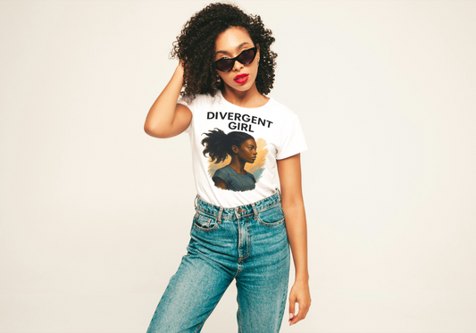 Divergent Girl T-Shirt - Empowering Tee for Women, Gift for Book Lovers, Casual Wear, Unique Graphic Shirt, Inspired Fashion