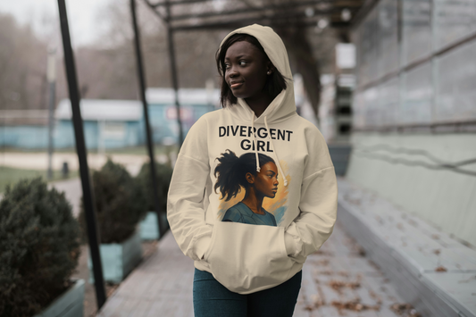 Divergent Girl Sweatshirt, Unisex Lightweight Hoodie, Motivational Gift, Cozy Layering, Perfect for Everyday Wear, Inspirational Apparel