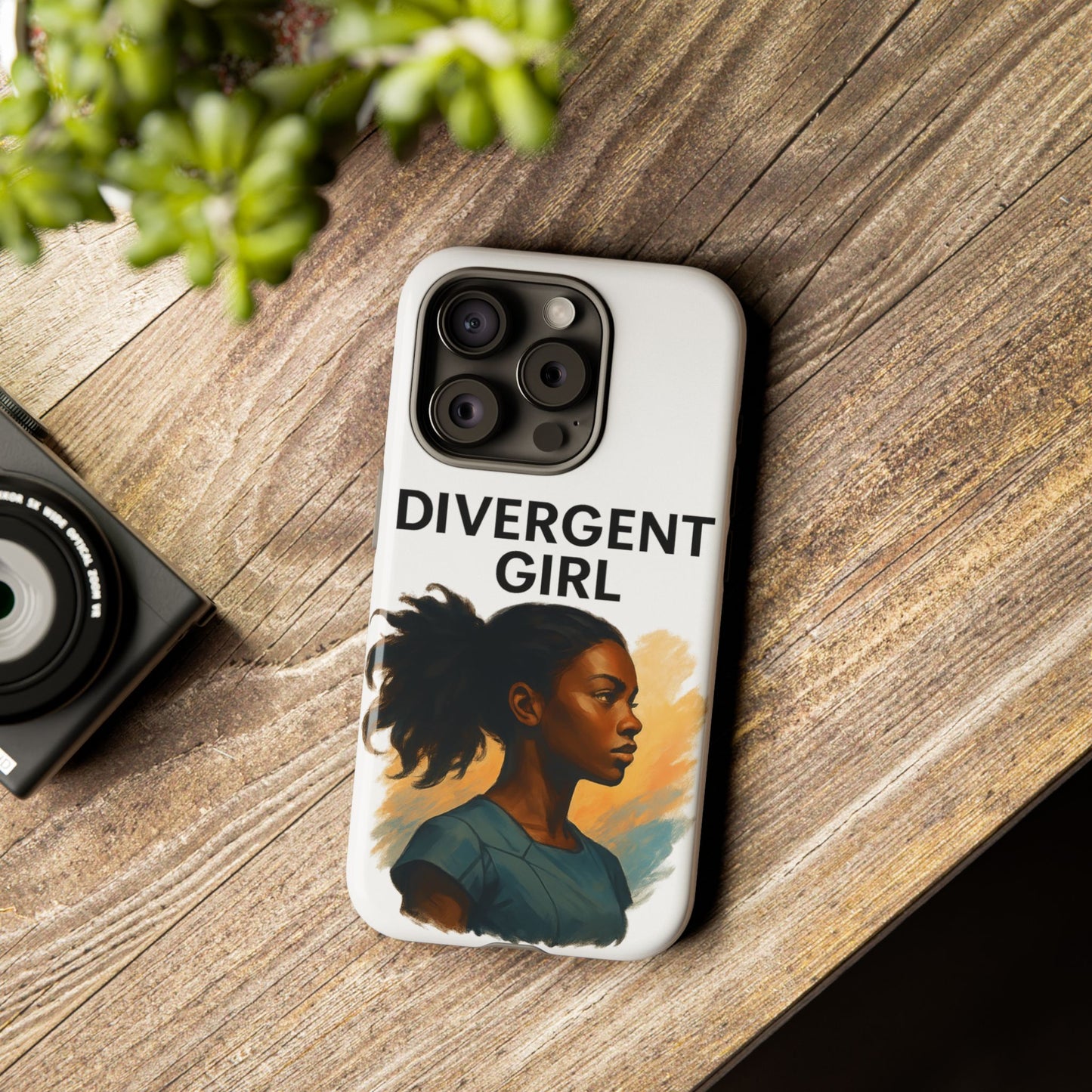 Divergent Girl Phone Case, Tough Phone Cover, Unique Gift for Book Lovers, Protective Smartphone Case, Trendy Cell Phone Skin