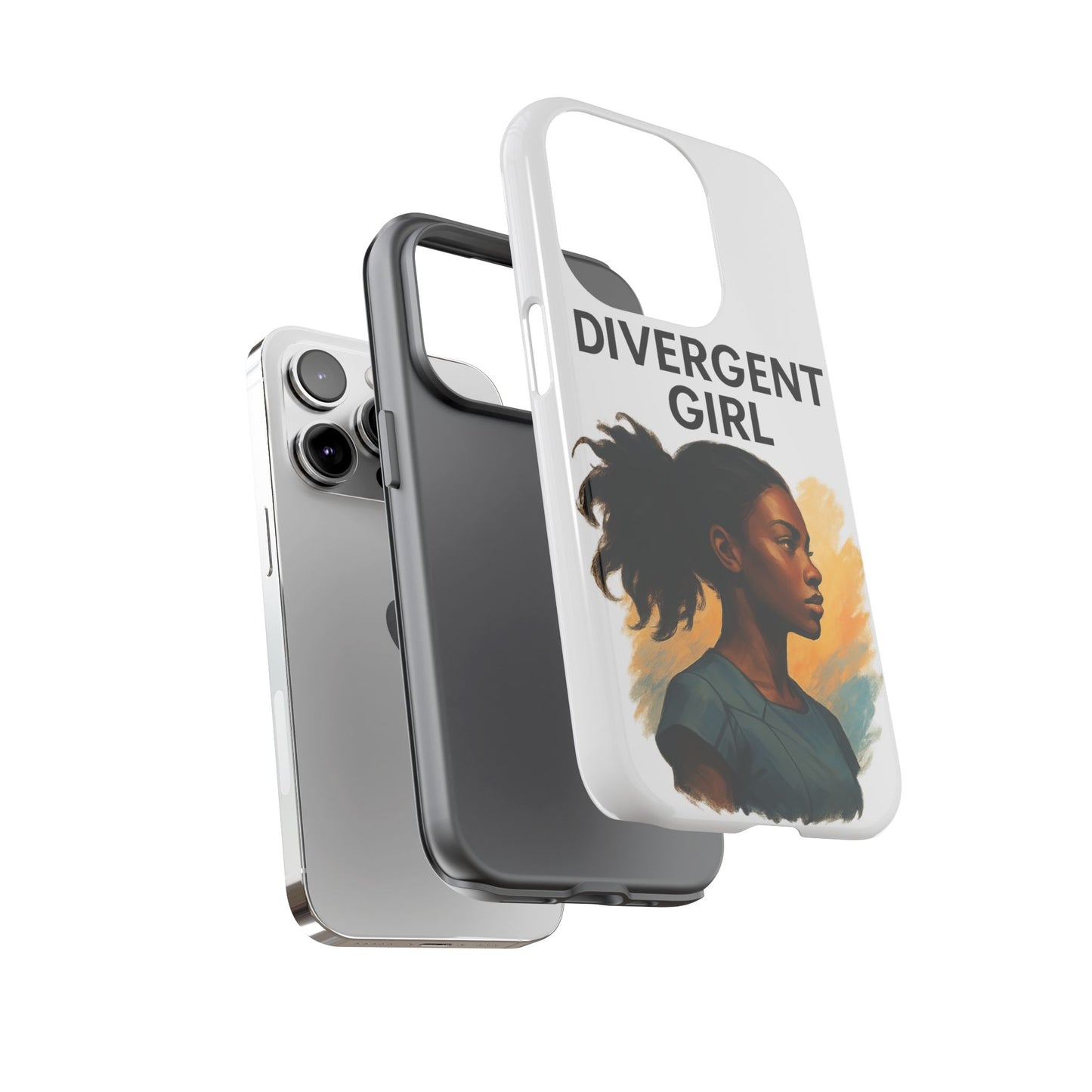 Divergent Girl Phone Case, Tough Phone Cover, Unique Gift for Book Lovers, Protective Smartphone Case, Trendy Cell Phone Skin
