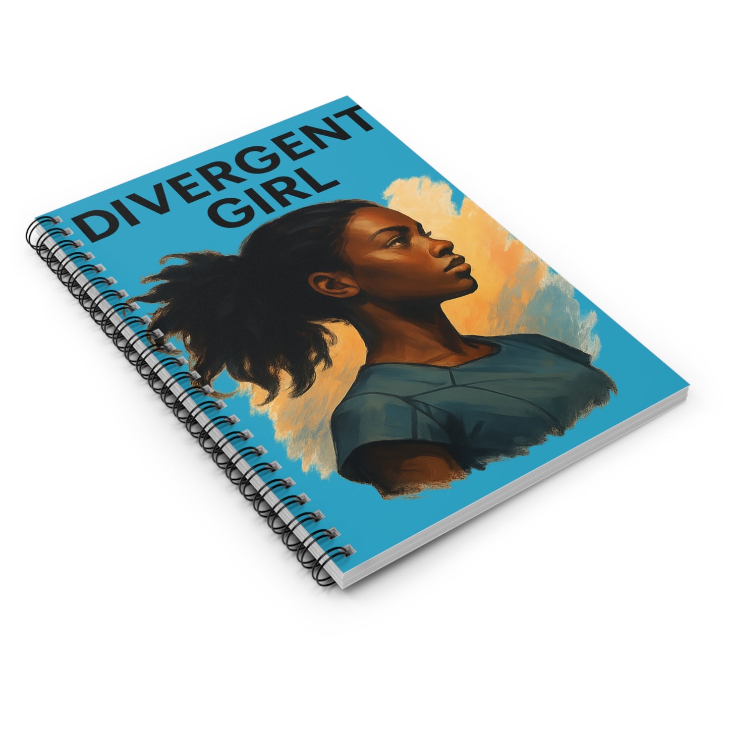Divergent Girl Spiral Notebook - Inspirational Journal for Creative Minds, Gift for Students, Writing & Drawing