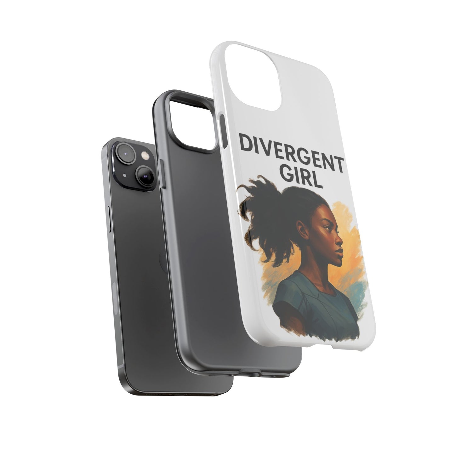 Divergent Girl Phone Case, Tough Phone Cover, Unique Gift for Book Lovers, Protective Smartphone Case, Trendy Cell Phone Skin