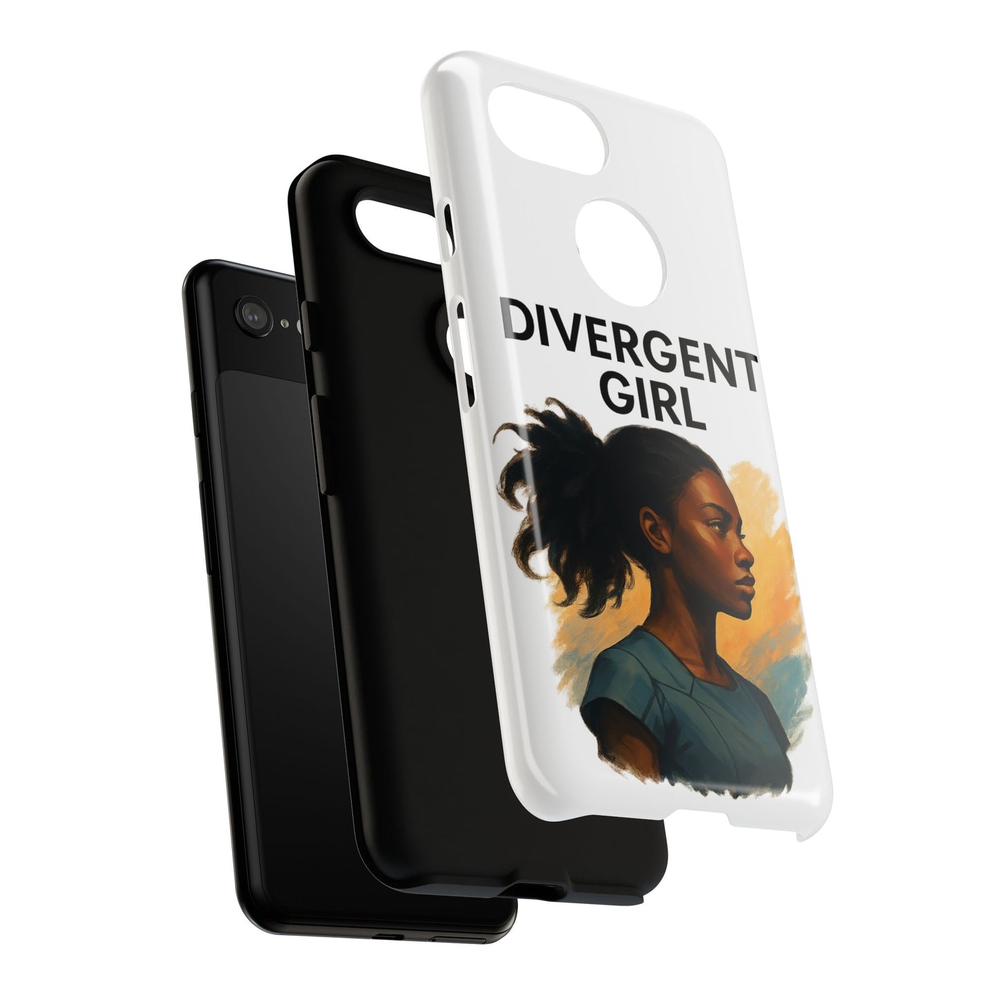 Divergent Girl Phone Case, Tough Phone Cover, Unique Gift for Book Lovers, Protective Smartphone Case, Trendy Cell Phone Skin