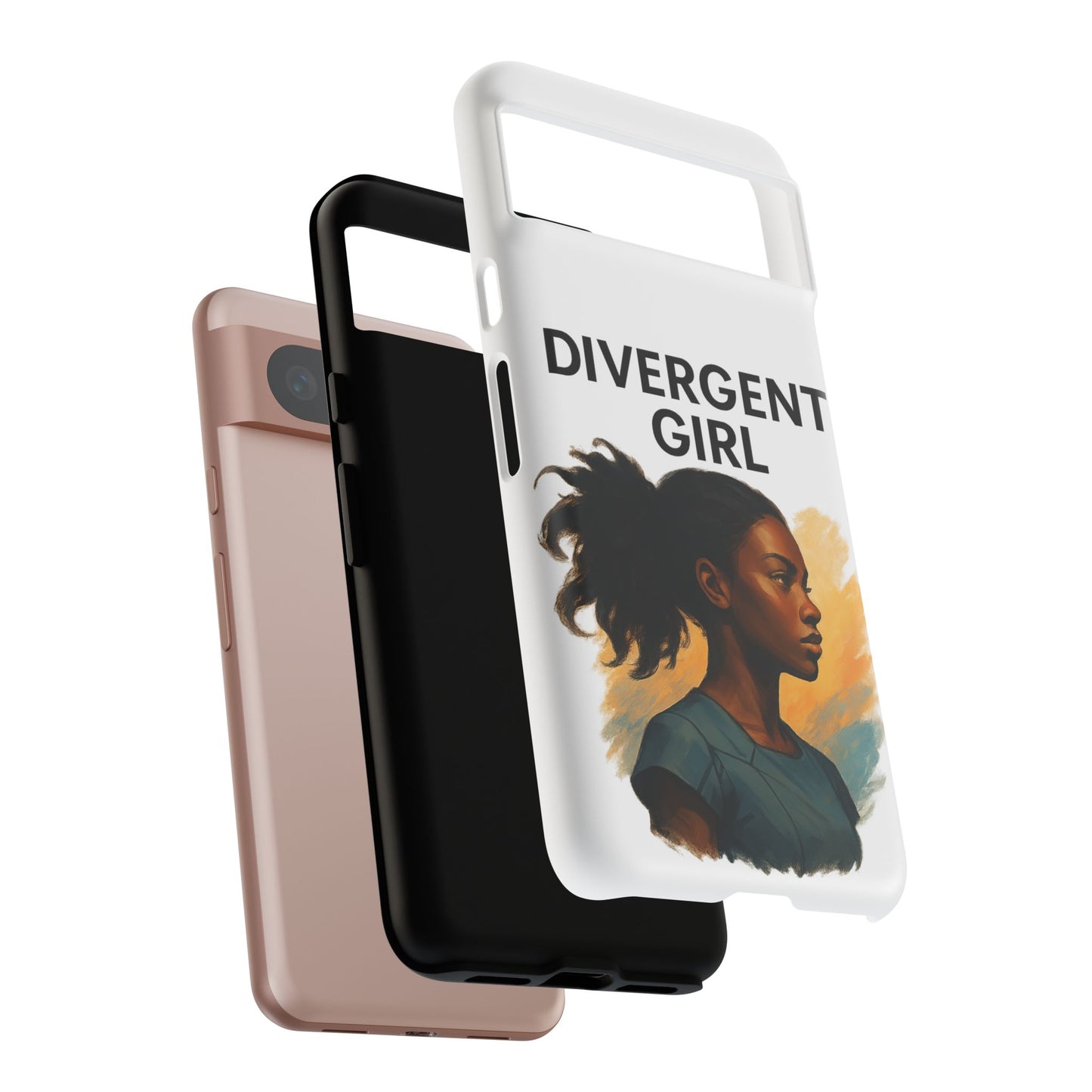 Divergent Girl Phone Case, Tough Phone Cover, Unique Gift for Book Lovers, Protective Smartphone Case, Trendy Cell Phone Skin