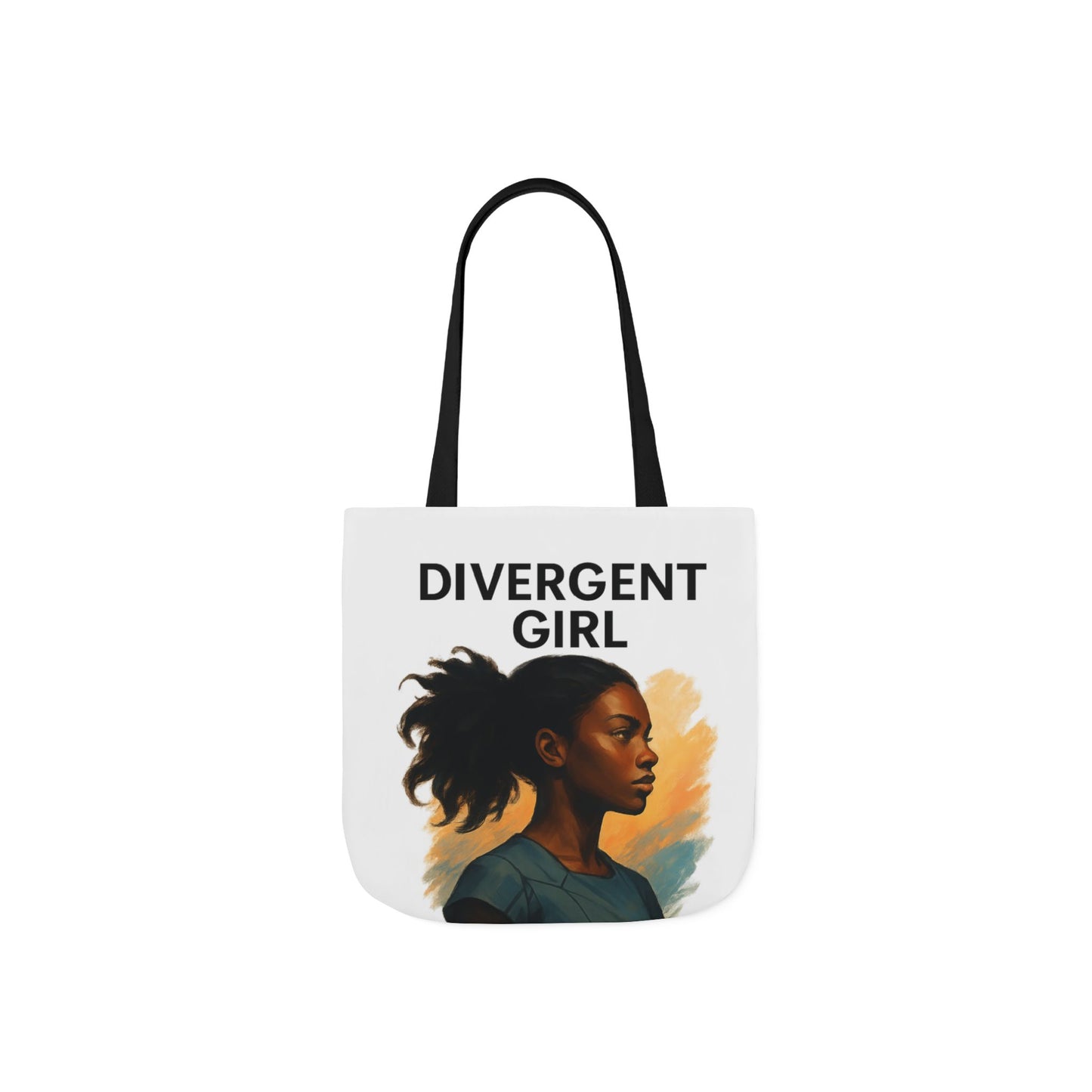 Divergent Girl Canvas Tote Bag, Stylish Reusable Shopping Bag, Great for Everyday Use, Gifts for Book Lovers