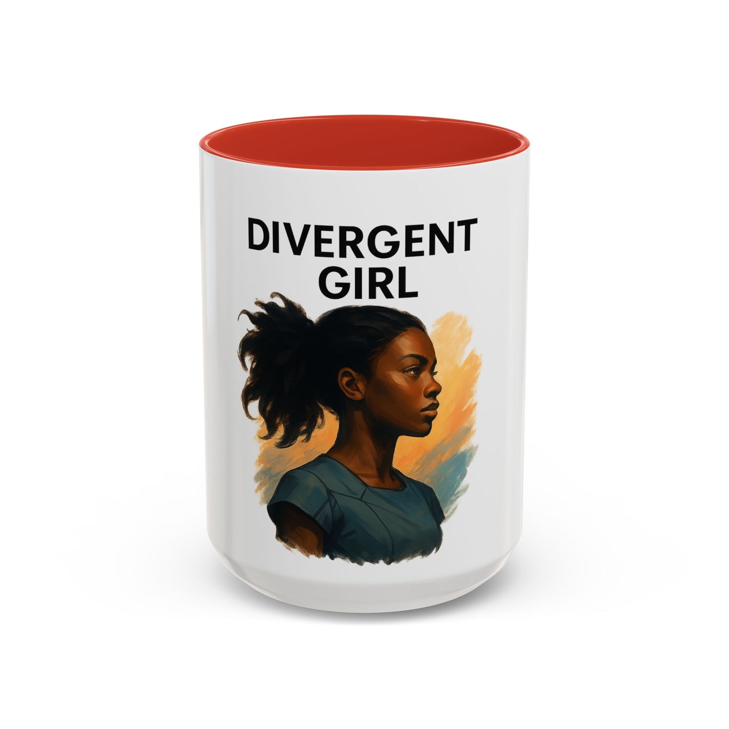 Divergent Girl Coffee Mug, Inspirational Mug, Gift for Book Lovers, Stylish Mug for Students, Unique Art Mug, Motivational Office Decor