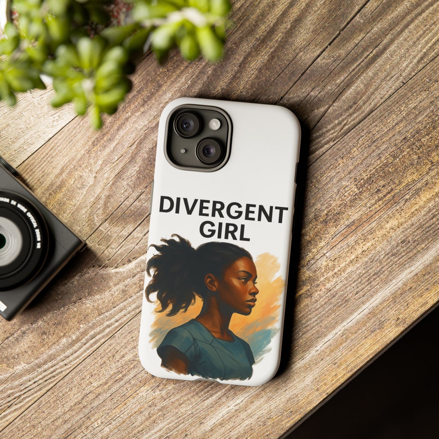 Divergent Girl Phone Case, Tough Phone Cover, Unique Gift for Book Lovers, Protective Smartphone Case, Trendy Cell Phone Skin
