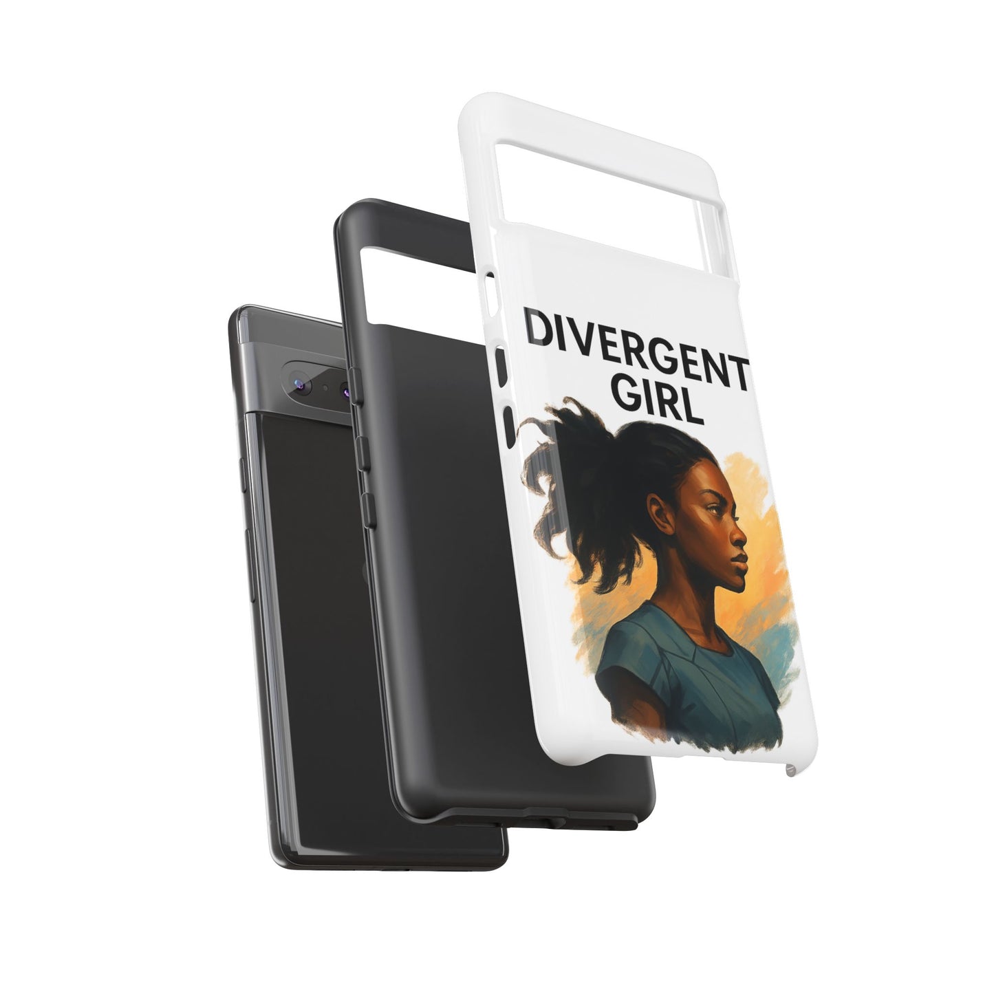 Divergent Girl Phone Case, Tough Phone Cover, Unique Gift for Book Lovers, Protective Smartphone Case, Trendy Cell Phone Skin
