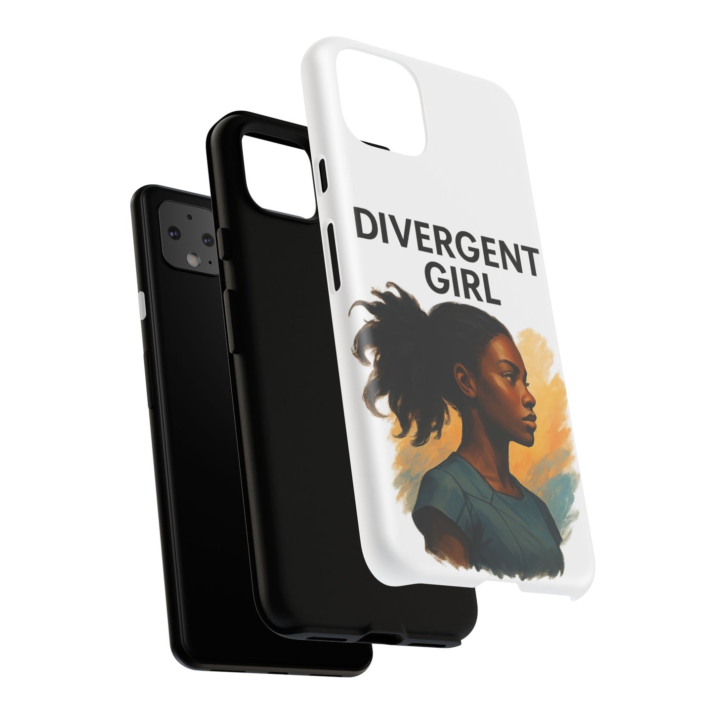 Divergent Girl Phone Case, Tough Phone Cover, Unique Gift for Book Lovers, Protective Smartphone Case, Trendy Cell Phone Skin