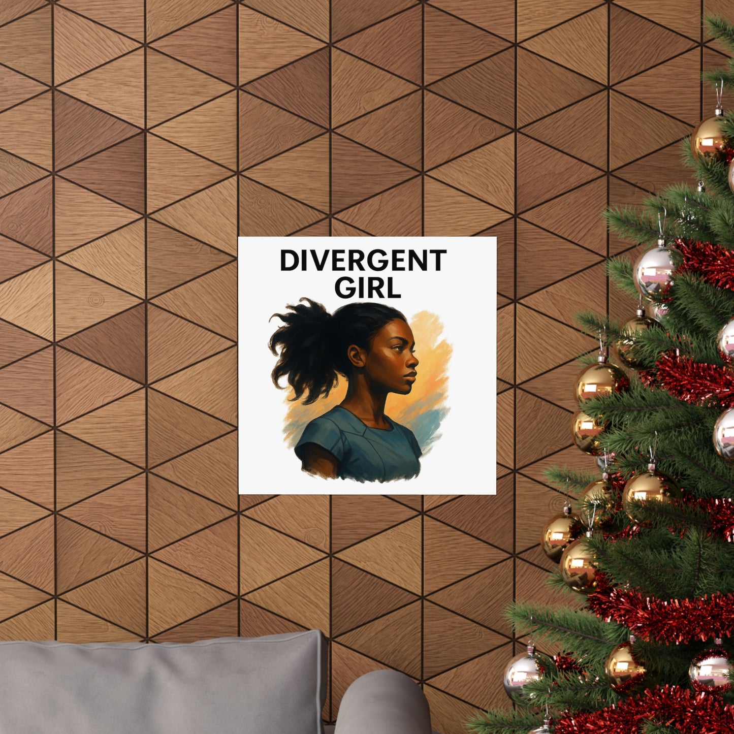 Divergent Girl Matte Vertical Posters, Inspirational Wall Art, Unique Gift for Teens, Home Decor, Literary Art Print
