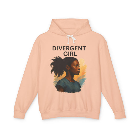 Divergent Girl Sweatshirt, Unisex Lightweight Hoodie, Motivational Gift, Cozy Layering, Perfect for Everyday Wear, Inspirational Apparel