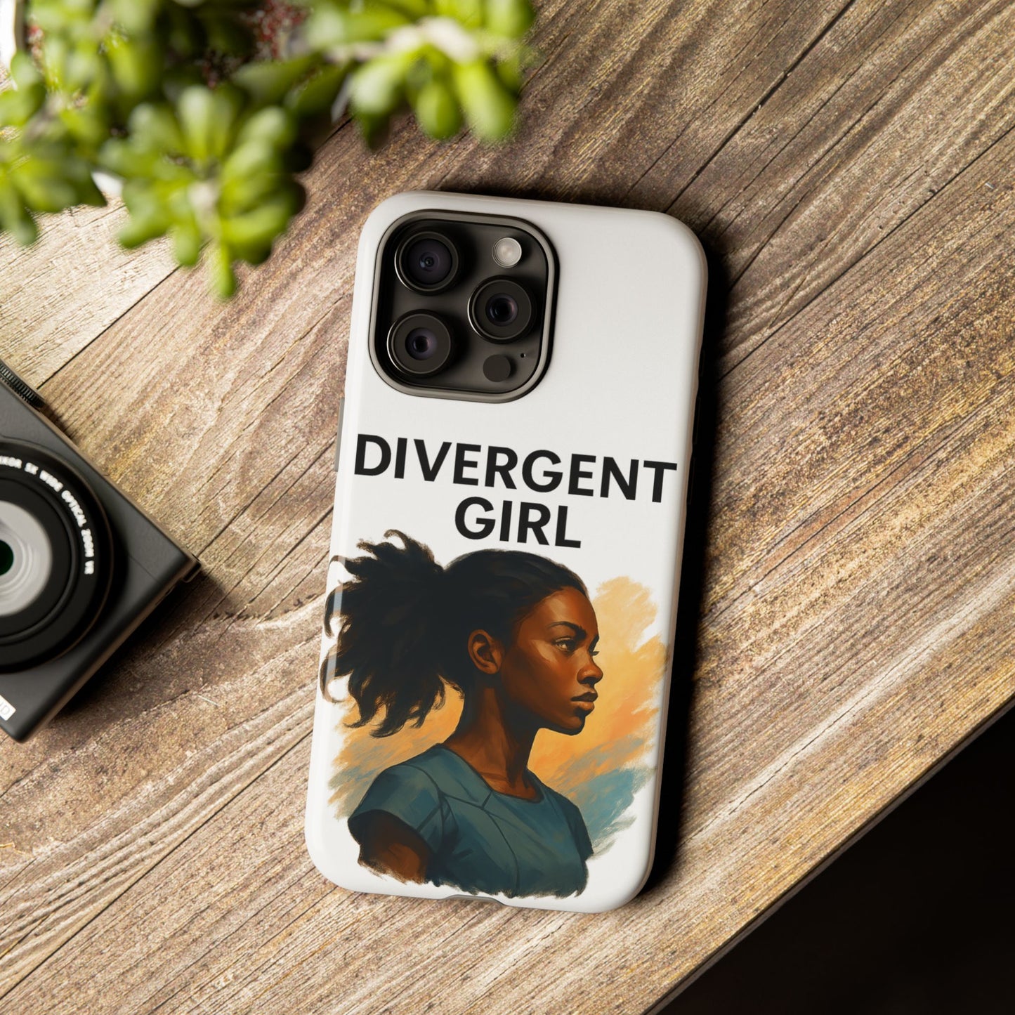 Divergent Girl Phone Case, Tough Phone Cover, Unique Gift for Book Lovers, Protective Smartphone Case, Trendy Cell Phone Skin