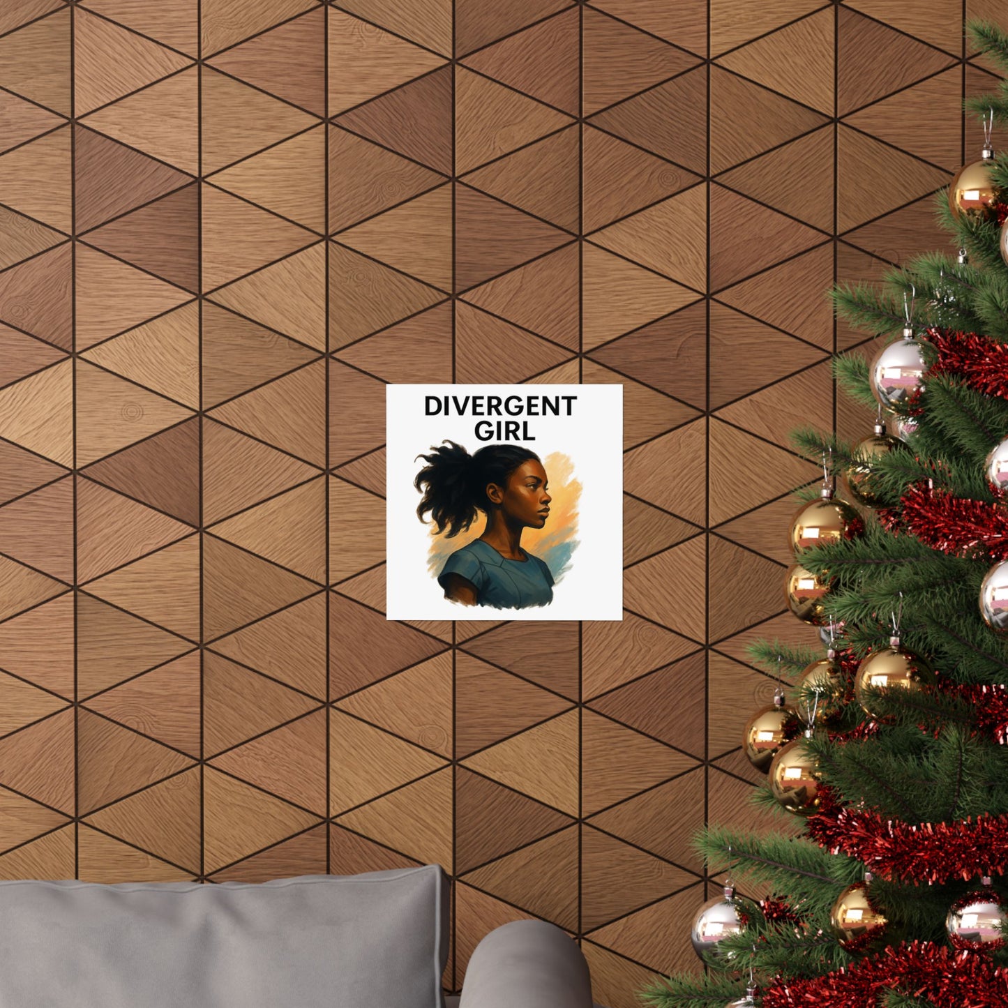 Divergent Girl Matte Vertical Posters, Inspirational Wall Art, Unique Gift for Teens, Home Decor, Literary Art Print