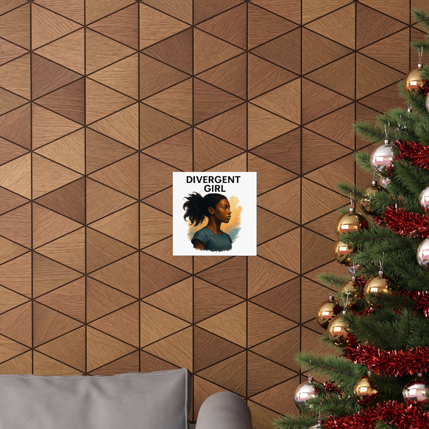 Divergent Girl Matte Vertical Posters, Inspirational Wall Art, Unique Gift for Teens, Home Decor, Literary Art Print