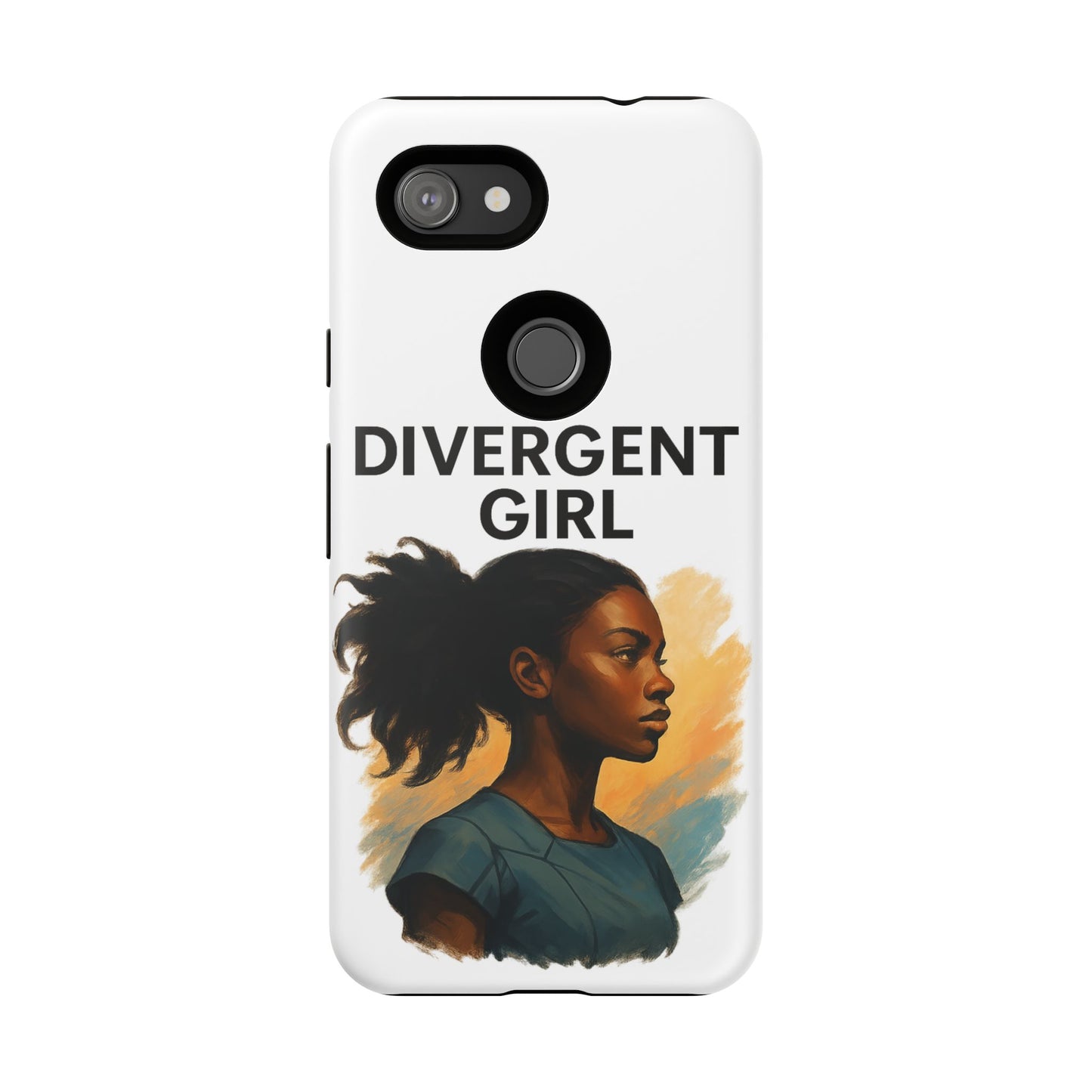 Divergent Girl Phone Case, Tough Phone Cover, Unique Gift for Book Lovers, Protective Smartphone Case, Trendy Cell Phone Skin
