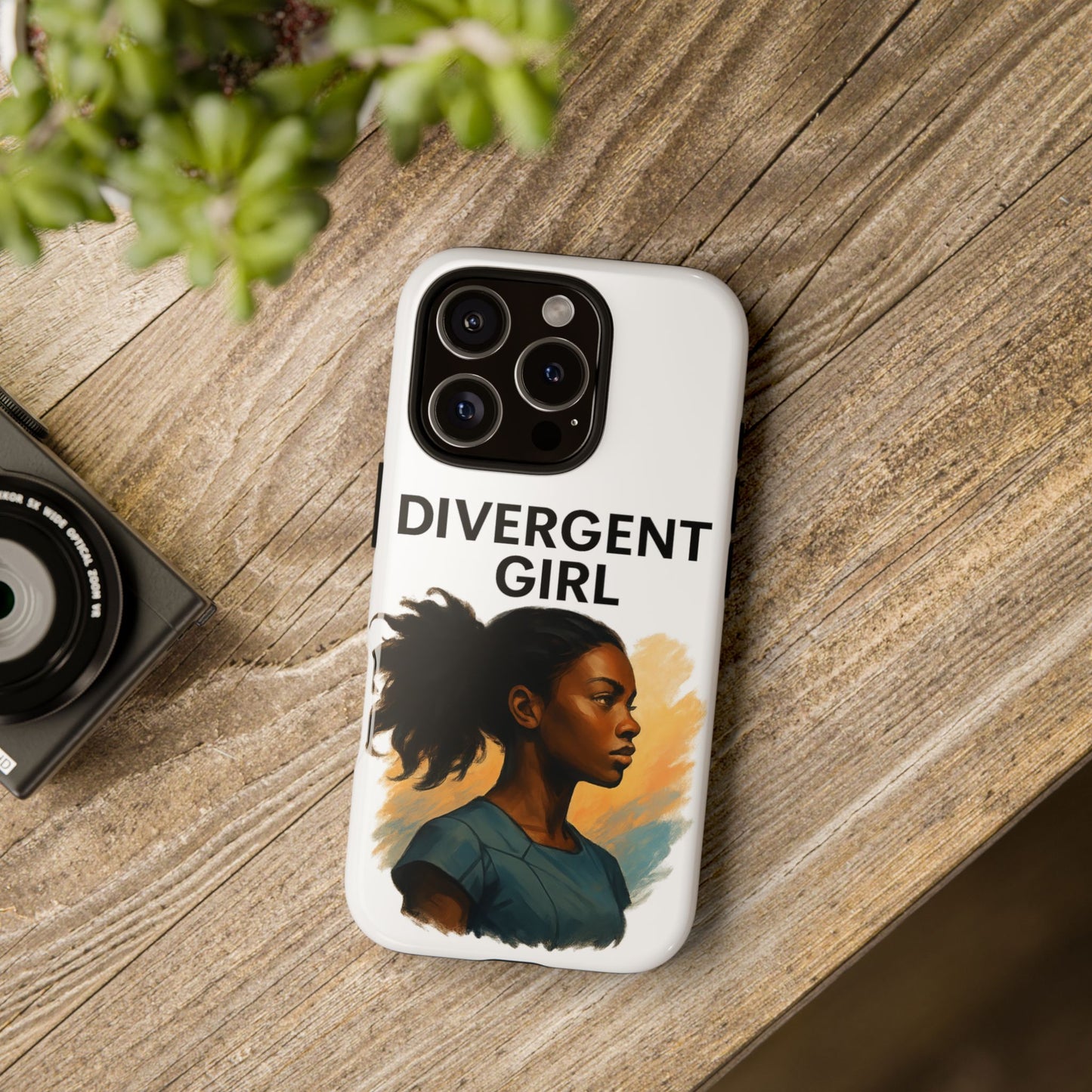 Divergent Girl Phone Case, Tough Phone Cover, Unique Gift for Book Lovers, Protective Smartphone Case, Trendy Cell Phone Skin