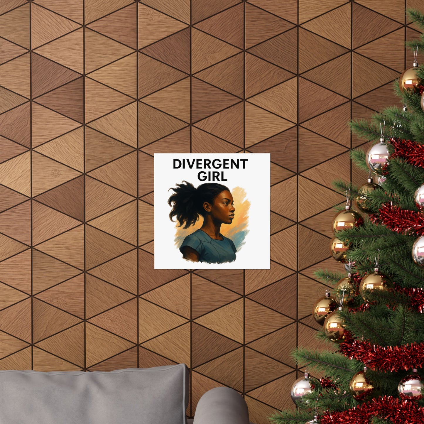 Divergent Girl Matte Vertical Posters, Inspirational Wall Art, Unique Gift for Teens, Home Decor, Literary Art Print