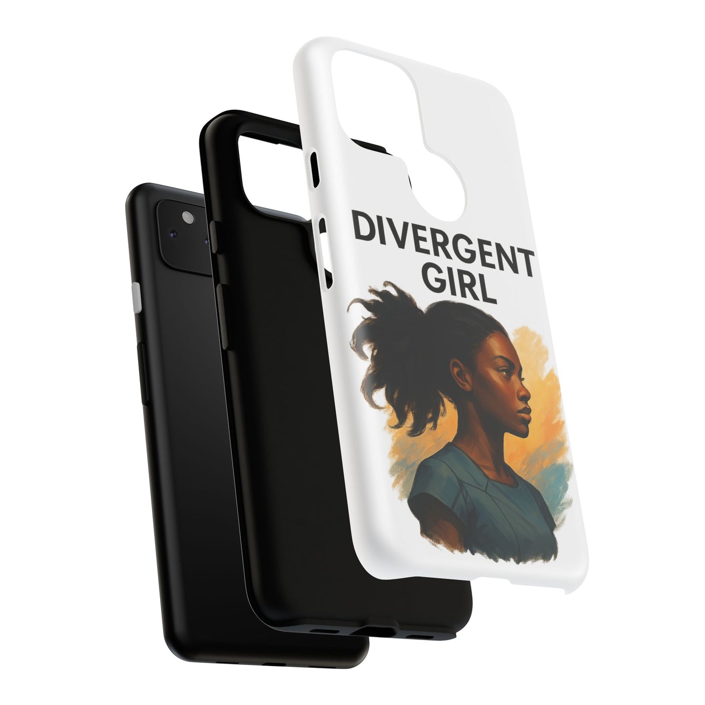 Divergent Girl Phone Case, Tough Phone Cover, Unique Gift for Book Lovers, Protective Smartphone Case, Trendy Cell Phone Skin