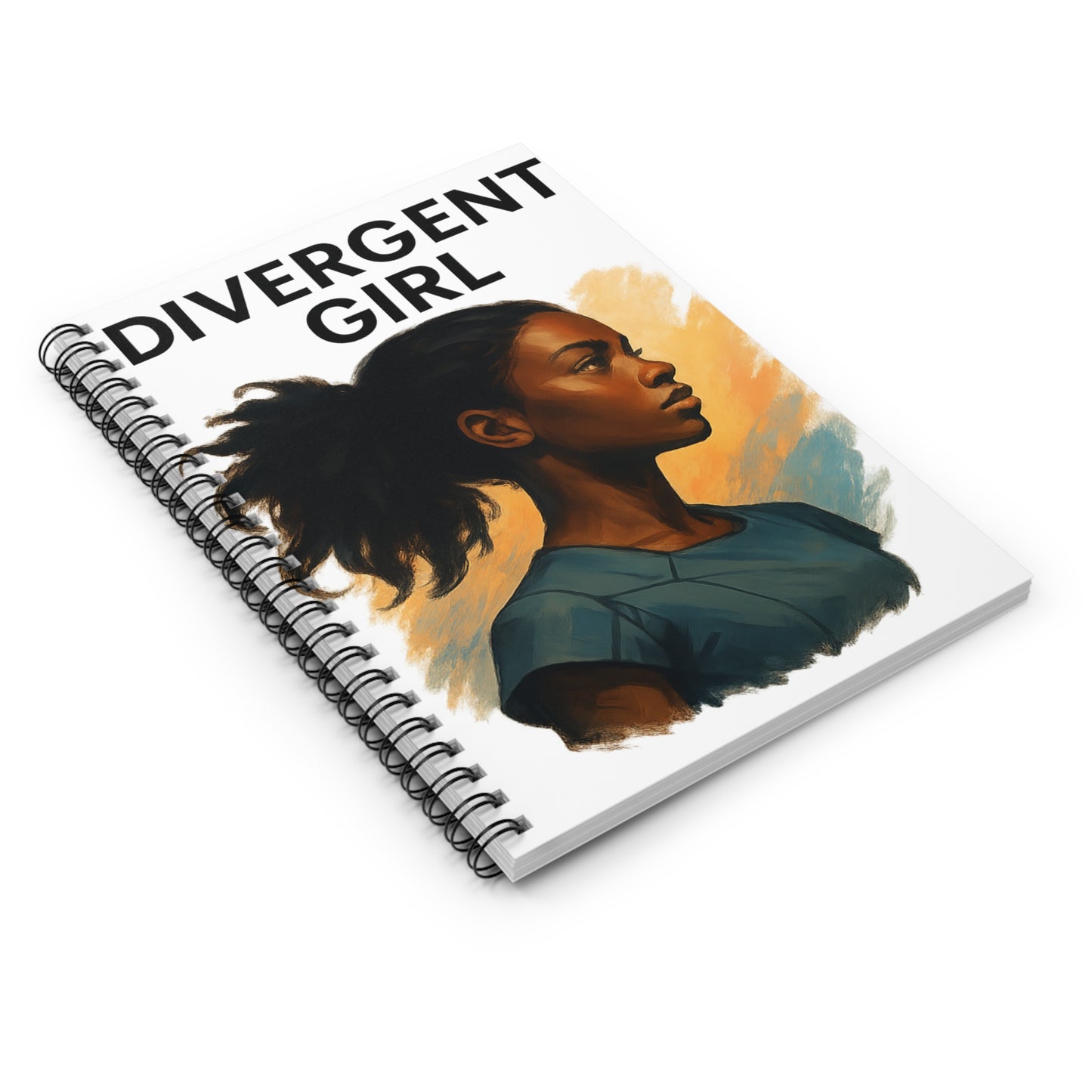 Divergent Girl Spiral Notebook - Inspirational Journal for Creative Minds, Gift for Students, Writing Enthusiasts, School Supplies, [...]
