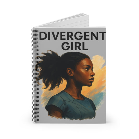 Divergent Girl Spiral Notebook - Creative Journal, Gift for Writers, Stationery, School Supplies, Inspirational Note Taking