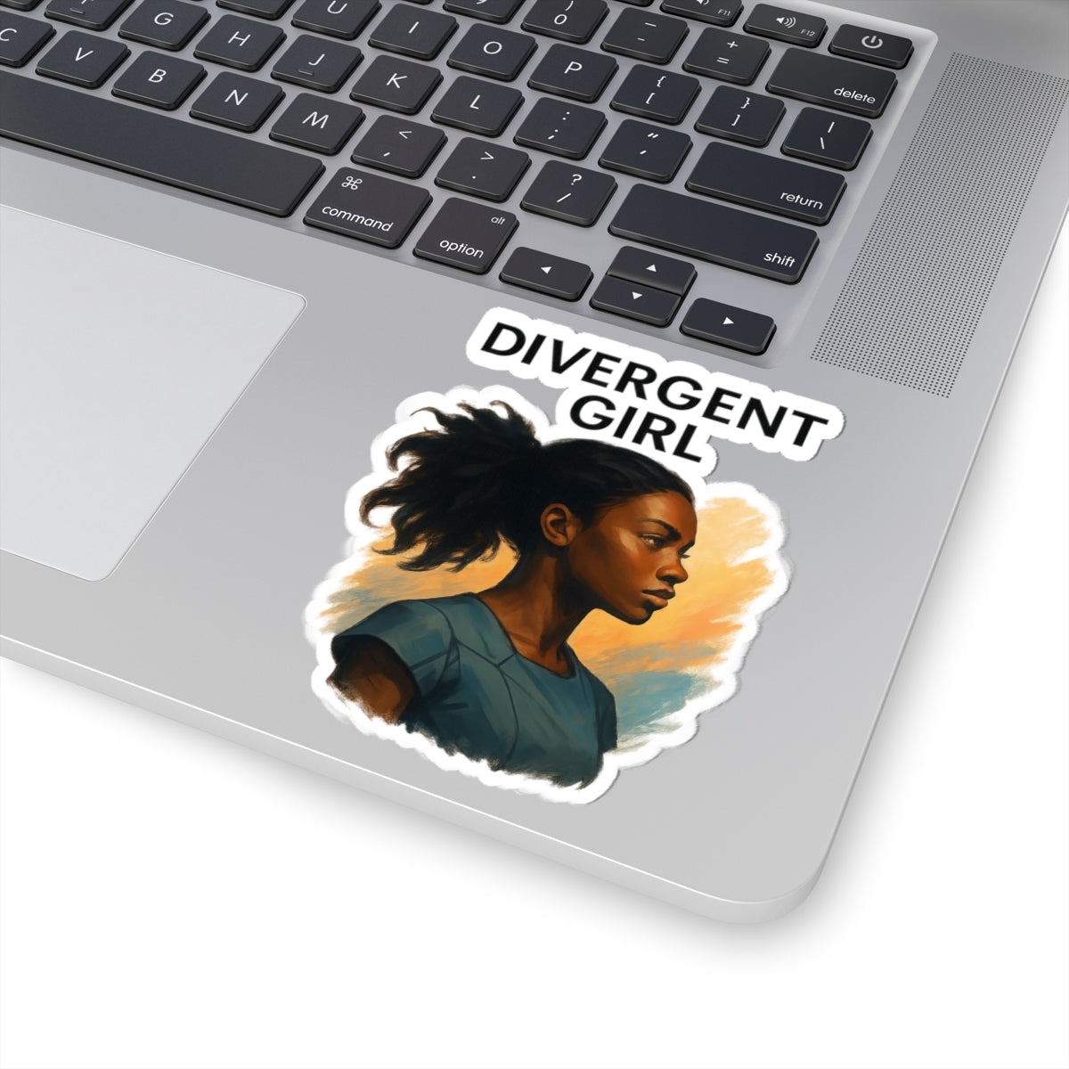 Divergent Girl Kiss-Cut Stickers - Empowering Wall Décor, Laptop Decals, Notebook embellishments, Gifts for Book Lovers, Artistic Stickers