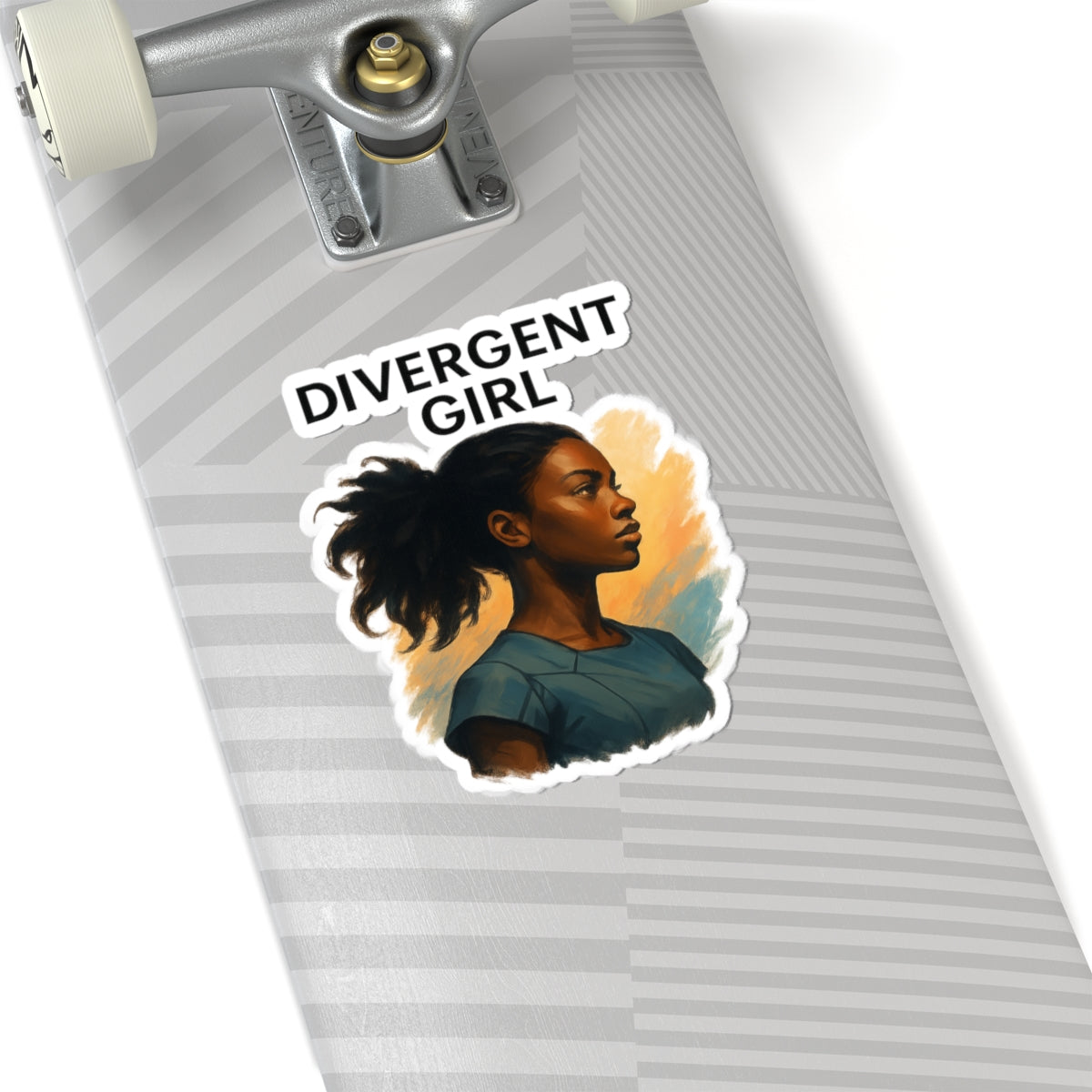 Divergent Girl Kiss-Cut Stickers - Empowering Wall Décor, Laptop Decals, Notebook embellishments, Gifts for Book Lovers, Artistic Stickers