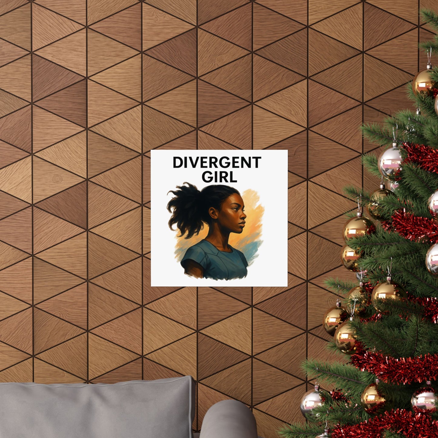 Divergent Girl Matte Vertical Posters, Inspirational Wall Art, Unique Gift for Teens, Home Decor, Literary Art Print