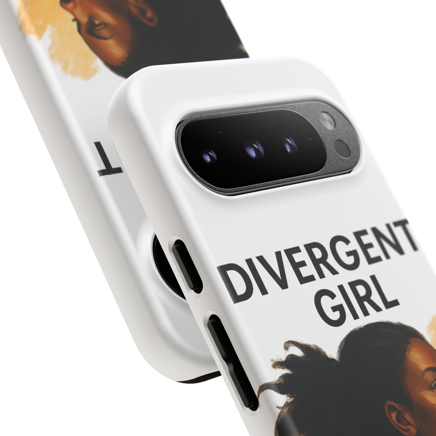 Divergent Girl Phone Case, Tough Phone Cover, Unique Gift for Book Lovers, Protective Smartphone Case, Trendy Cell Phone Skin
