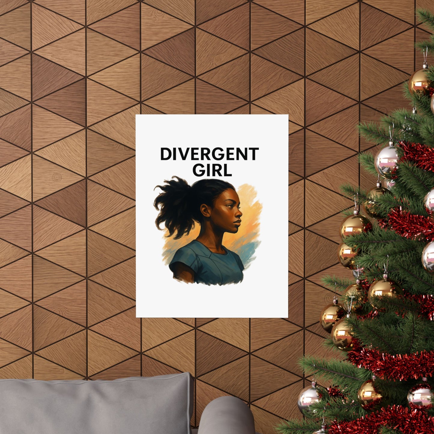 Divergent Girl Matte Vertical Posters, Inspirational Wall Art, Unique Gift for Teens, Home Decor, Literary Art Print