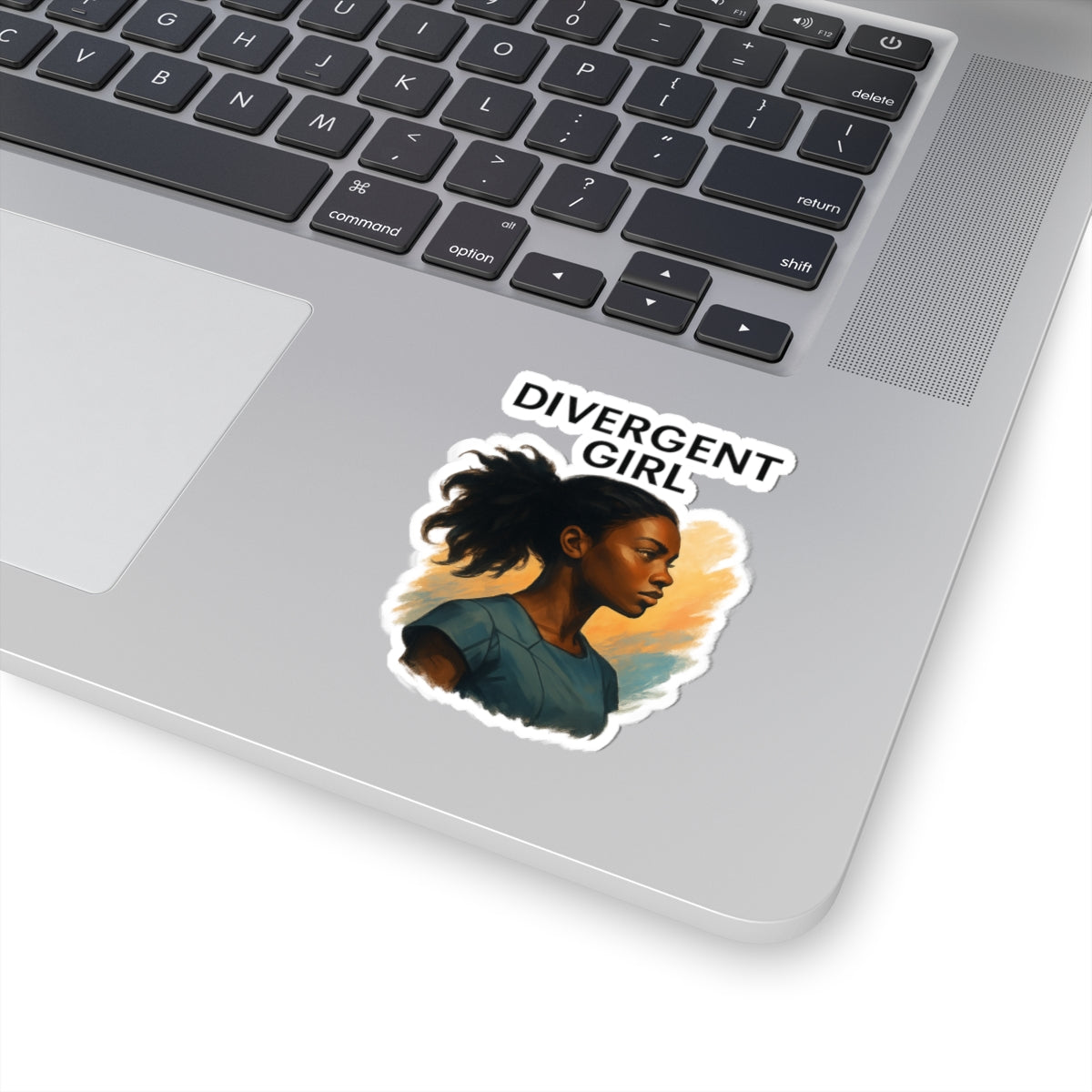 Divergent Girl Kiss-Cut Stickers - Empowering Wall Décor, Laptop Decals, Notebook embellishments, Gifts for Book Lovers, Artistic Stickers