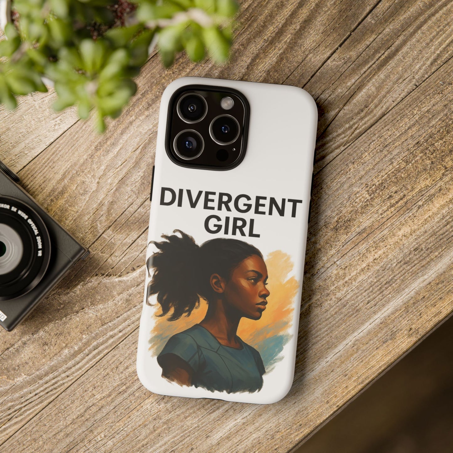Divergent Girl Phone Case, Tough Phone Cover, Unique Gift for Book Lovers, Protective Smartphone Case, Trendy Cell Phone Skin
