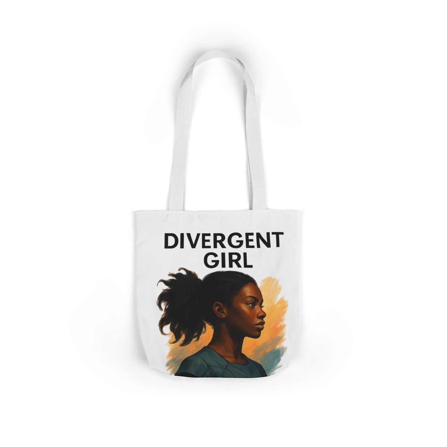 Divergent Girl Canvas Tote Bag, Stylish Reusable Shopping Bag, Great for Everyday Use, Gifts for Book Lovers