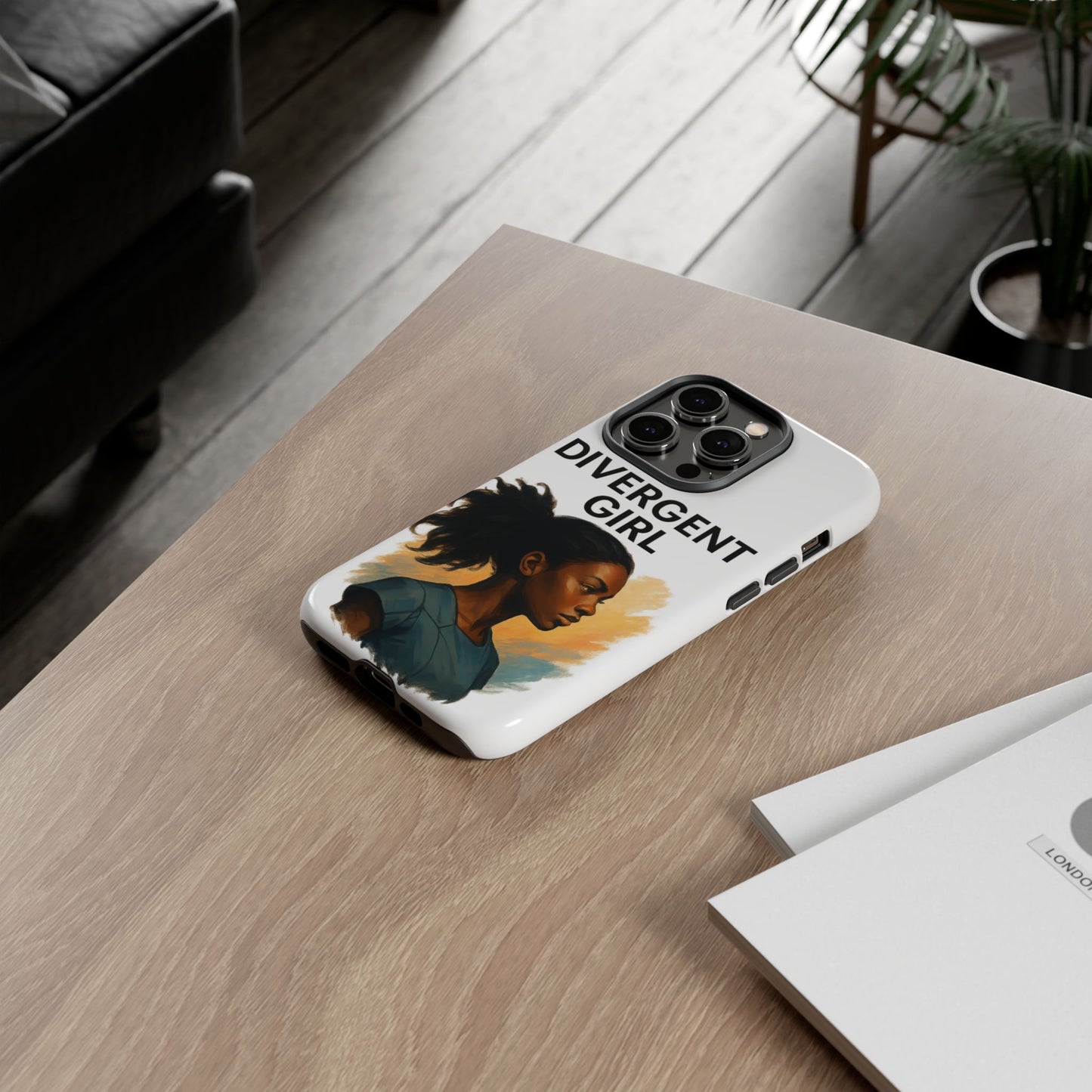 Divergent Girl Phone Case, Tough Phone Cover, Unique Gift for Book Lovers, Protective Smartphone Case, Trendy Cell Phone Skin