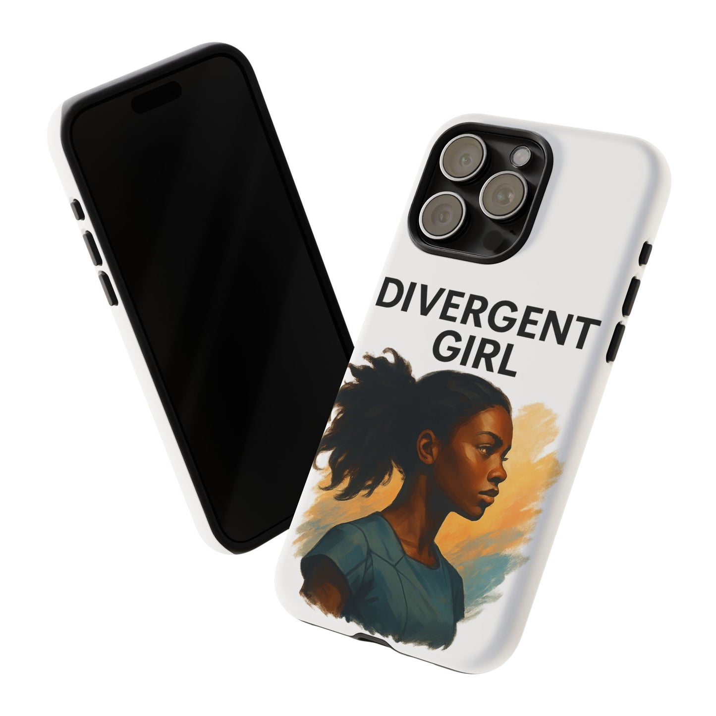 Divergent Girl Phone Case, Tough Phone Cover, Unique Gift for Book Lovers, Protective Smartphone Case, Trendy Cell Phone Skin