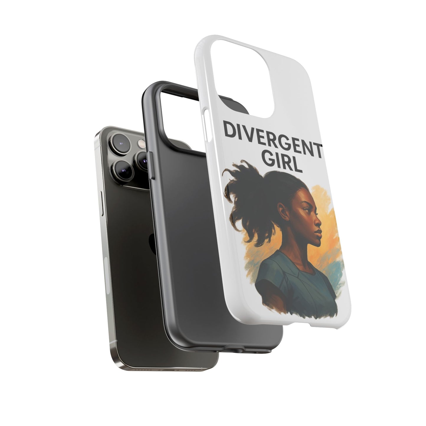 Divergent Girl Phone Case, Tough Phone Cover, Unique Gift for Book Lovers, Protective Smartphone Case, Trendy Cell Phone Skin