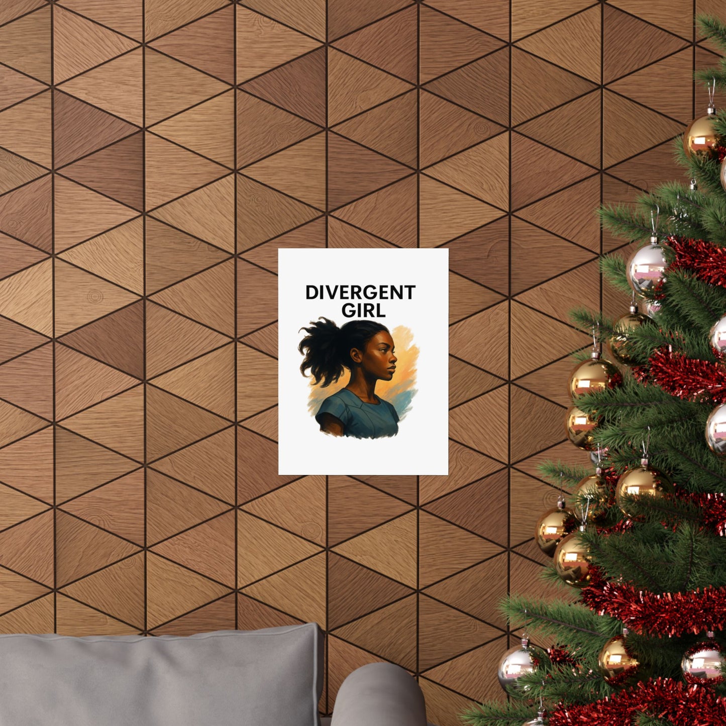 Divergent Girl Matte Vertical Posters, Inspirational Wall Art, Unique Gift for Teens, Home Decor, Literary Art Print