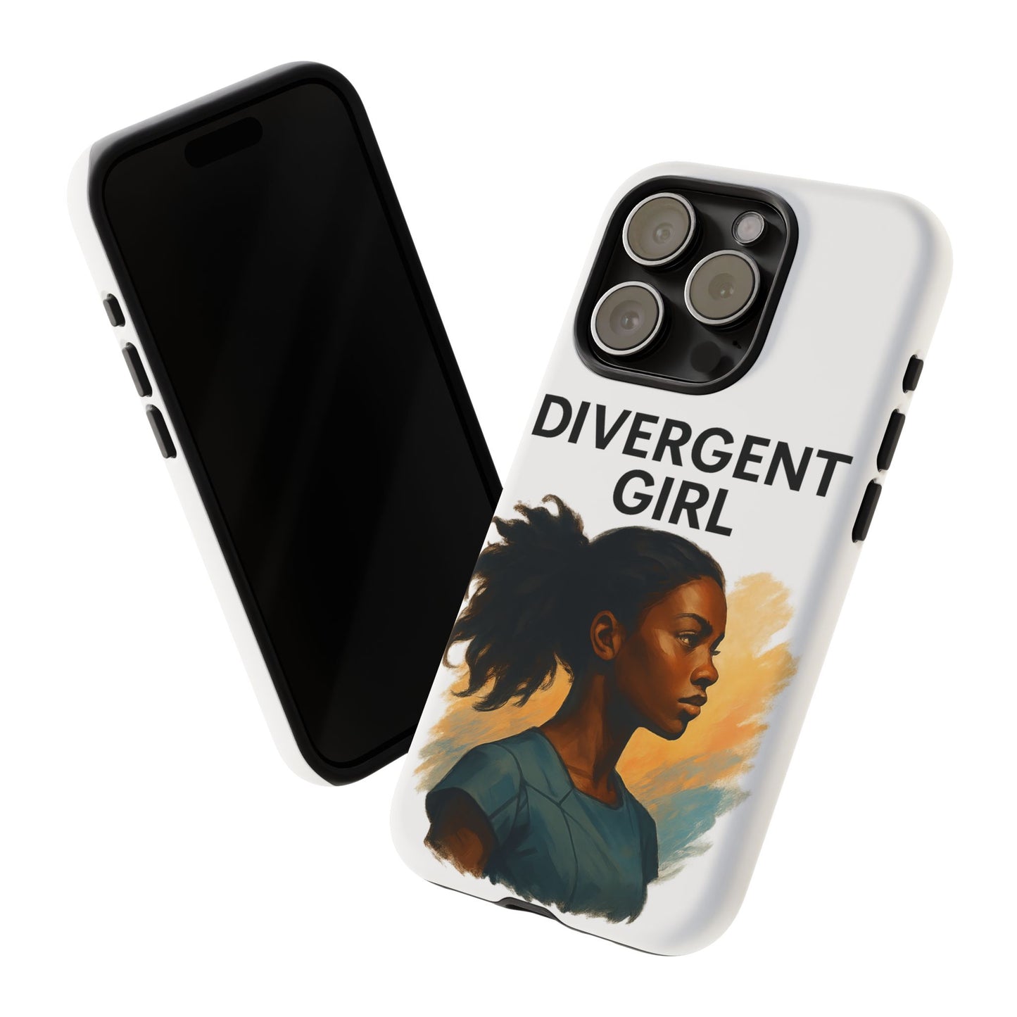 Divergent Girl Phone Case, Tough Phone Cover, Unique Gift for Book Lovers, Protective Smartphone Case, Trendy Cell Phone Skin
