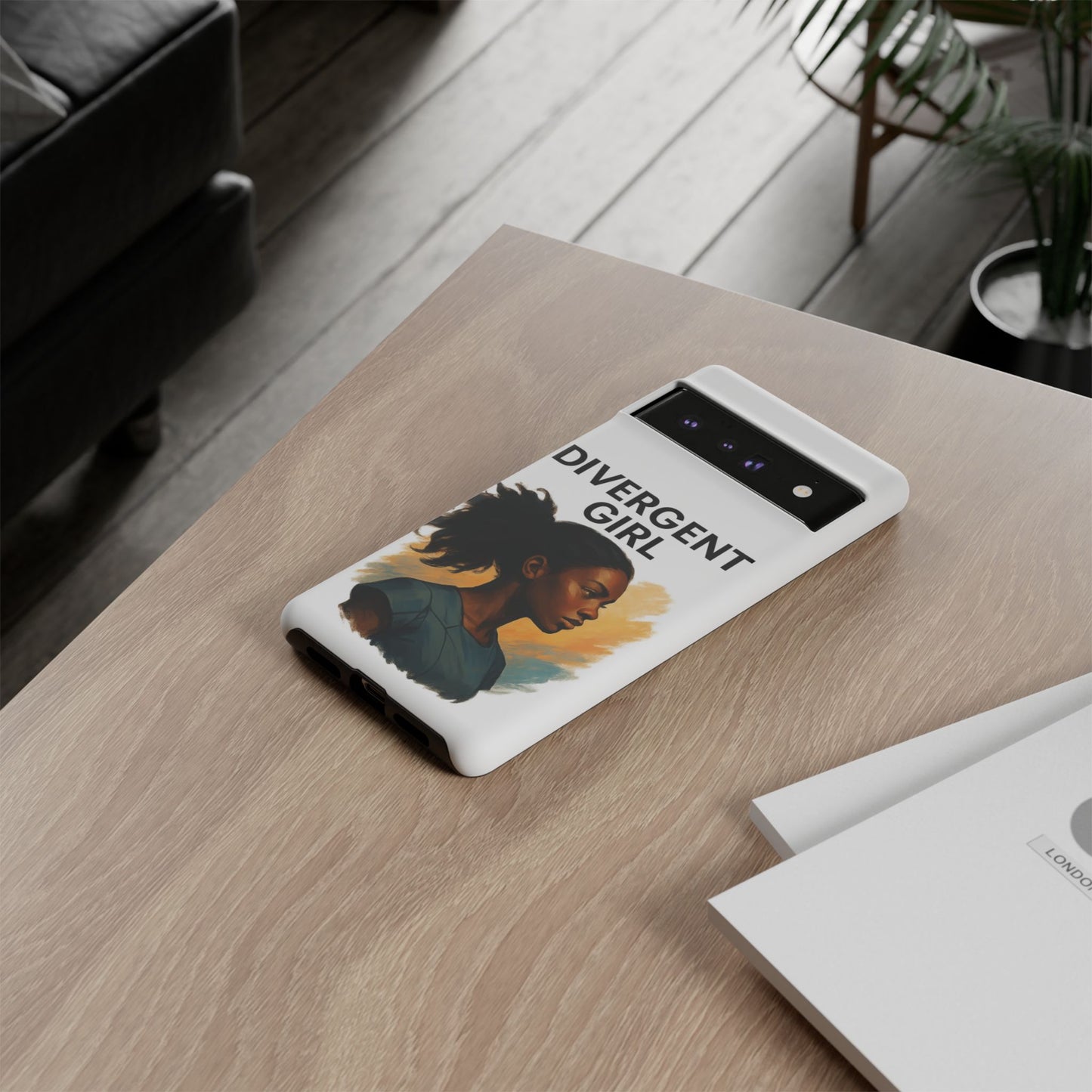 Divergent Girl Phone Case, Tough Phone Cover, Unique Gift for Book Lovers, Protective Smartphone Case, Trendy Cell Phone Skin