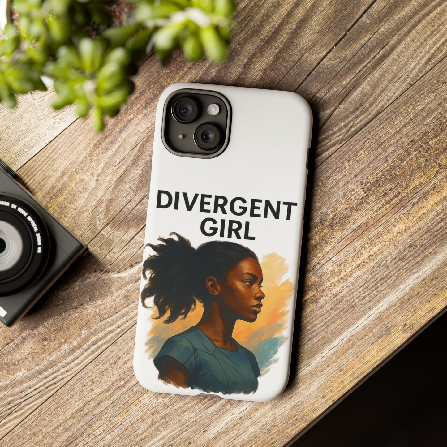 Divergent Girl Phone Case, Tough Phone Cover, Unique Gift for Book Lovers, Protective Smartphone Case, Trendy Cell Phone Skin