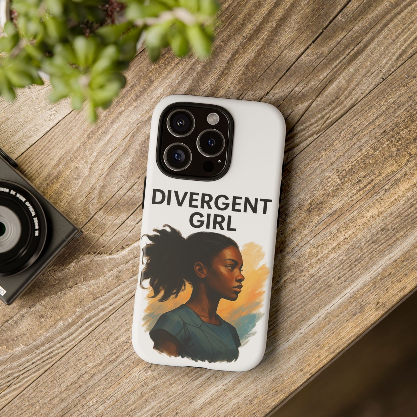 Divergent Girl Phone Case, Tough Phone Cover, Unique Gift for Book Lovers, Protective Smartphone Case, Trendy Cell Phone Skin