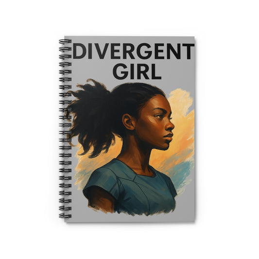 Divergent Girl Spiral Notebook - Creative Journal, Gift for Writers, Stationery, School Supplies, Inspirational Note Taking