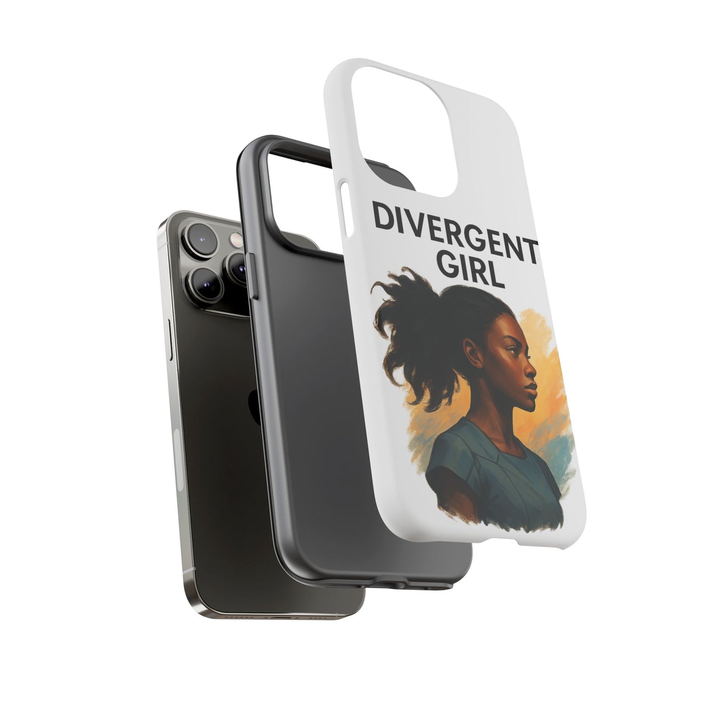 Divergent Girl Phone Case, Tough Phone Cover, Unique Gift for Book Lovers, Protective Smartphone Case, Trendy Cell Phone Skin
