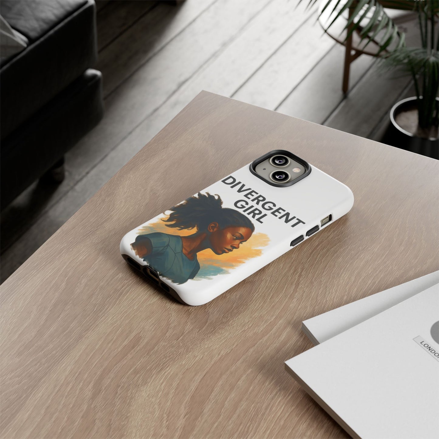 Divergent Girl Phone Case, Tough Phone Cover, Unique Gift for Book Lovers, Protective Smartphone Case, Trendy Cell Phone Skin