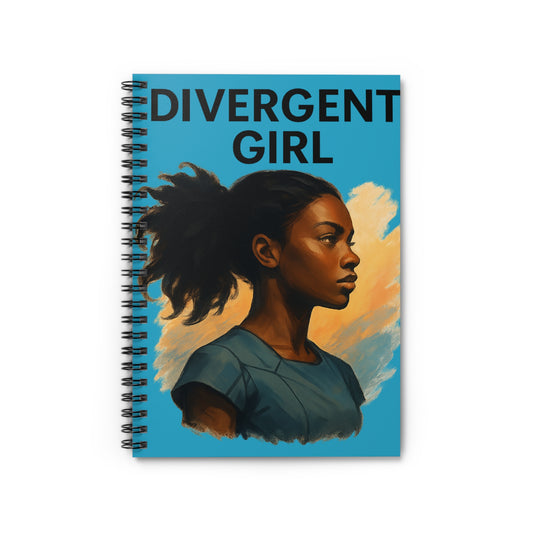 Divergent Girl Spiral Notebook - Inspirational Journal for Creative Minds, Gift for Students, Writing & Drawing