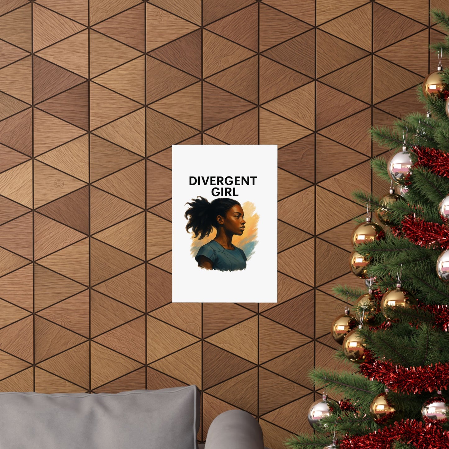 Divergent Girl Matte Vertical Posters, Inspirational Wall Art, Unique Gift for Teens, Home Decor, Literary Art Print