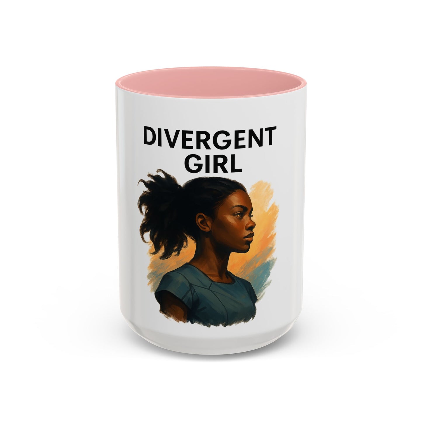 Divergent Girl Coffee Mug, Inspirational Mug, Gift for Book Lovers, Stylish Mug for Students, Unique Art Mug, Motivational Office Decor
