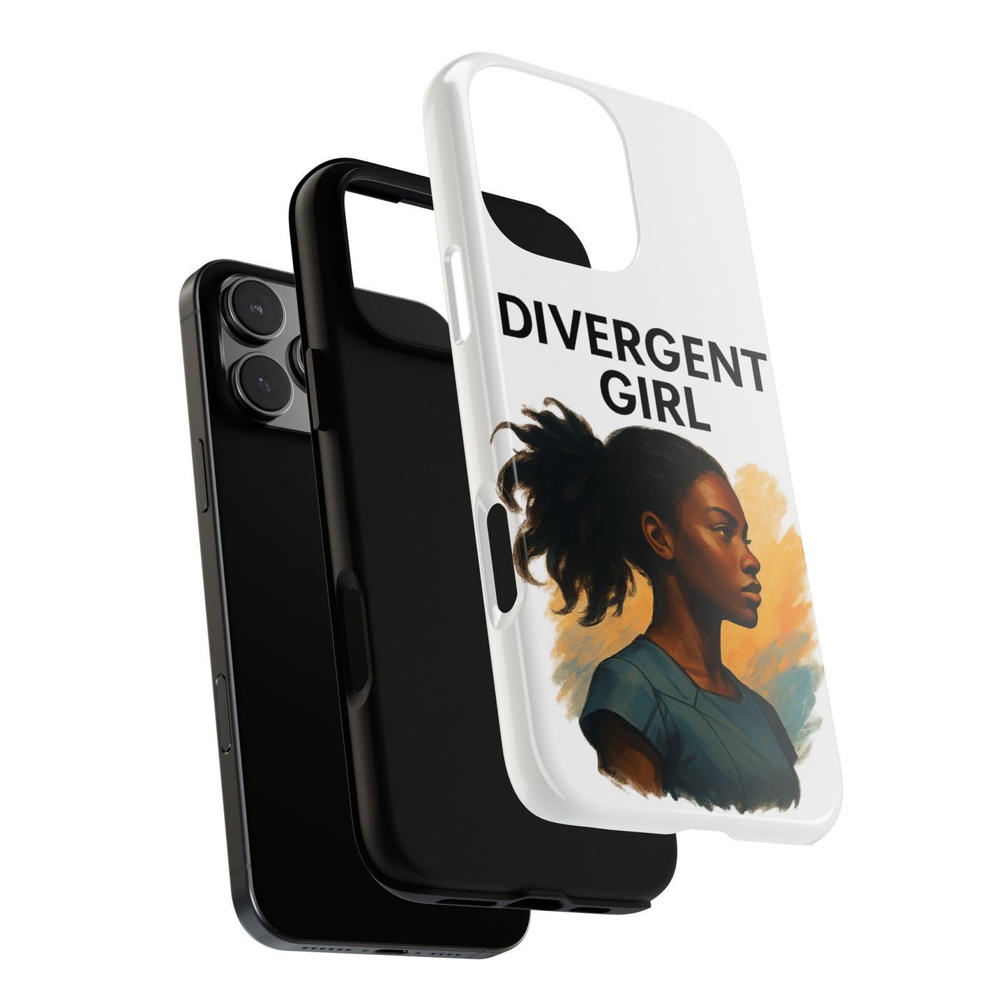 Divergent Girl Phone Case, Tough Phone Cover, Unique Gift for Book Lovers, Protective Smartphone Case, Trendy Cell Phone Skin
