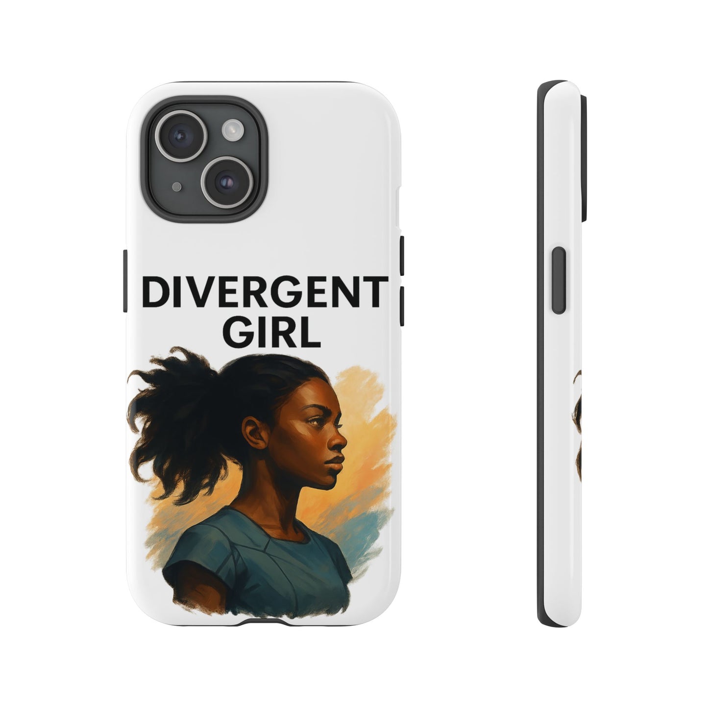 Divergent Girl Phone Case, Tough Phone Cover, Unique Gift for Book Lovers, Protective Smartphone Case, Trendy Cell Phone Skin