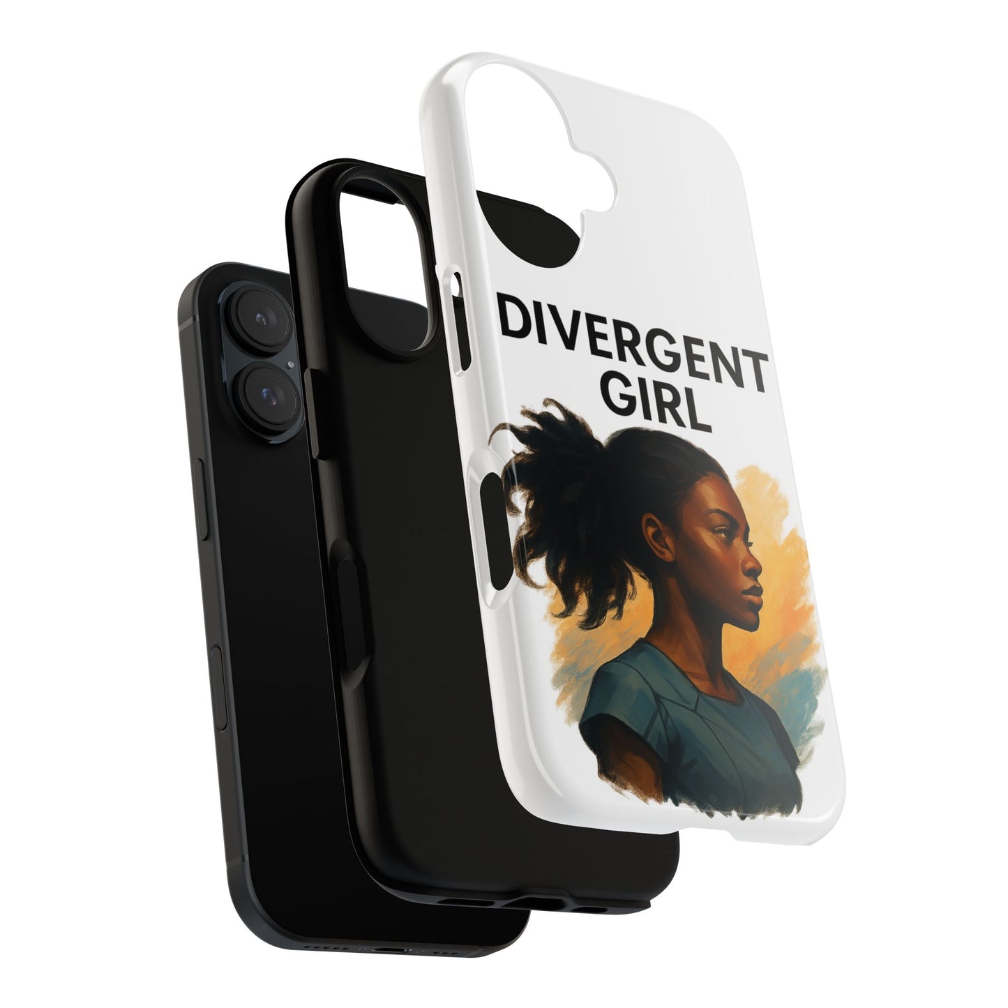 Divergent Girl Phone Case, Tough Phone Cover, Unique Gift for Book Lovers, Protective Smartphone Case, Trendy Cell Phone Skin